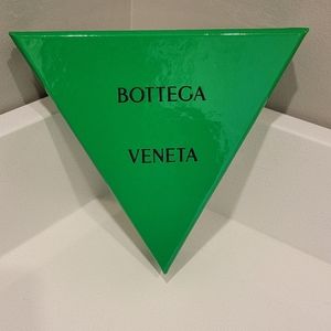 Bottega Veneta Triangle Twist Hoop Earrings